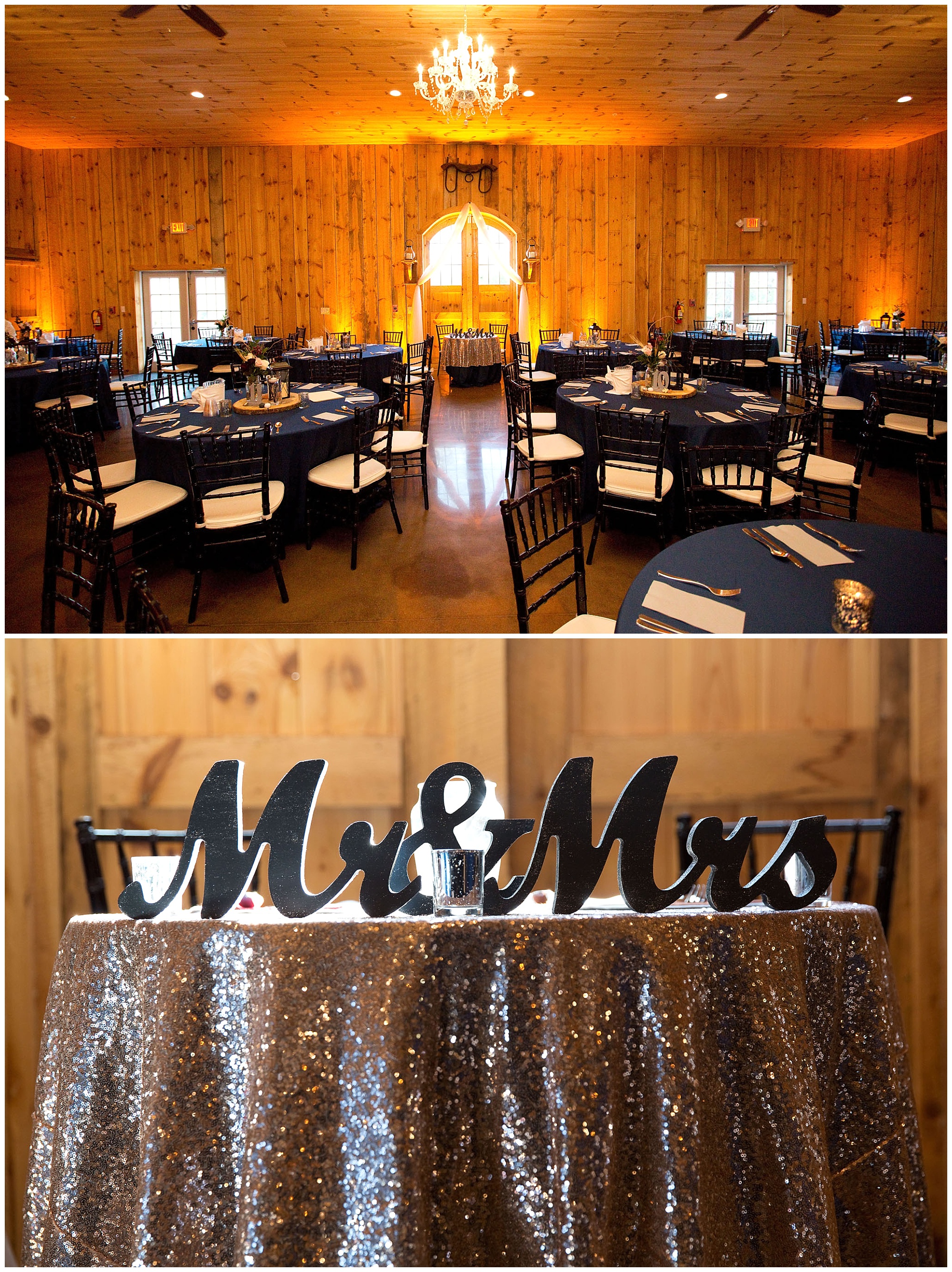 Photo of the weddin venue dining room before the guest enter.